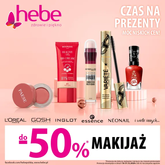 kosmetyki do makijażu na różowym tle