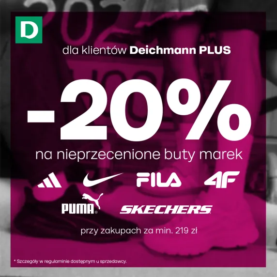 Biały napis na różowym tle.