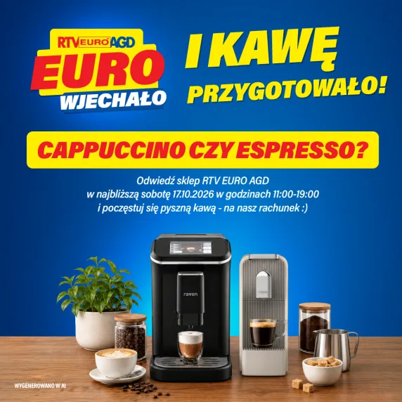 Kawa na niebieskim tle.