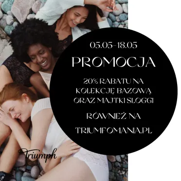 kobiety w bieliźnie i treść promocji w czarnym kółku 