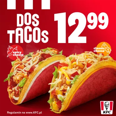 Tacos na czerwonym tle 