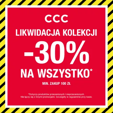 Biały napis na czerwonym tle.